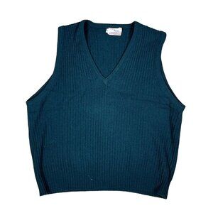 Green Sleeveless Knit Vest for Layering